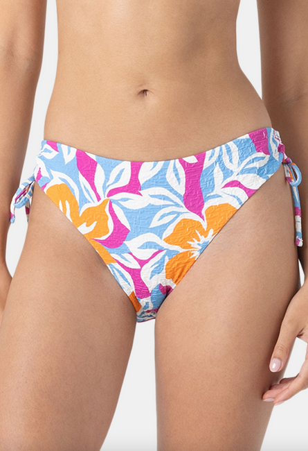 Topanga Canyon Hipster Lace Full Bikini Bottom - Pastel Floral Multi