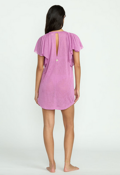 Out For Waves Coverup Dress - Bright Rose