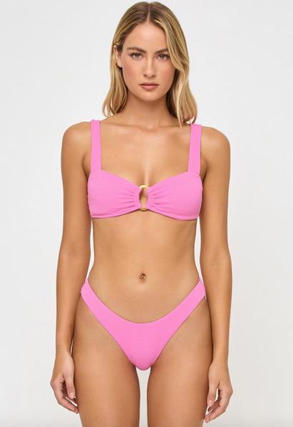 Willow Bikini Top - Hotter Pink