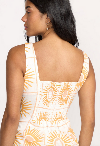 Sunlit Sky Mini Dress - Salt Crystal
