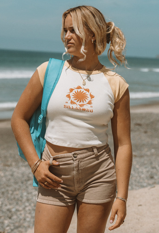 Beach Club Babe Short Sleeve T-Shirt - Butter