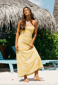 Sun Glow Maxi Dress - Gold Coast