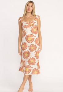 Shine On Midi Dress - Whitecap