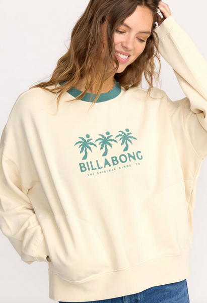 Triple Palms Crewneck Sweatshirt - Whitecap