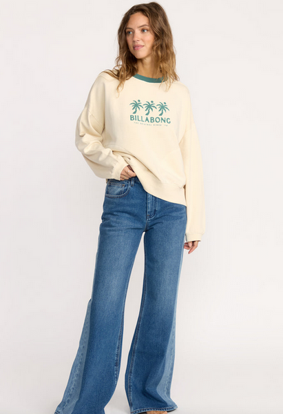 Triple Palms Crewneck Sweatshirt - Whitecap