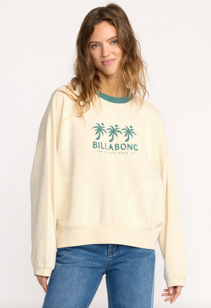 Triple Palms Crewneck Sweatshirt - Whitecap