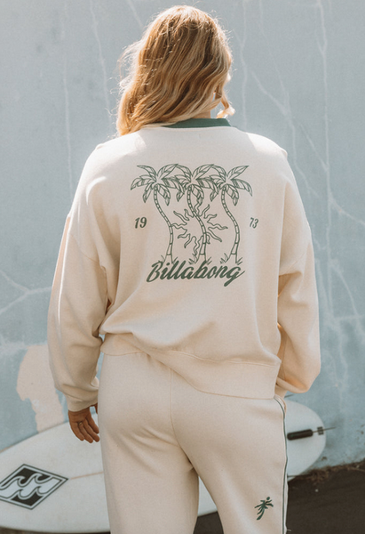 Triple Palms Crewneck Sweatshirt - Whitecap