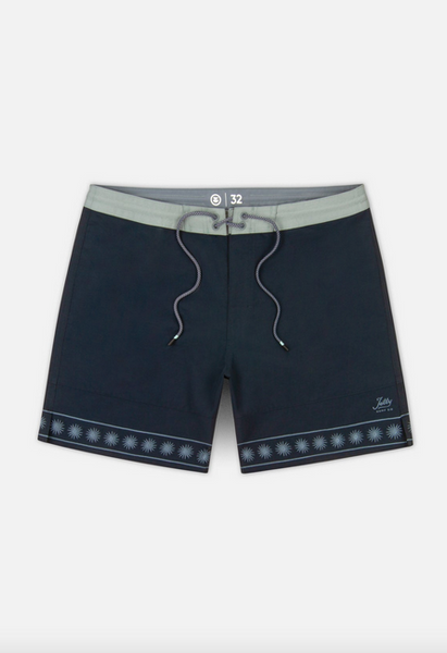 Glendola Embroidered Boardshort - Navy