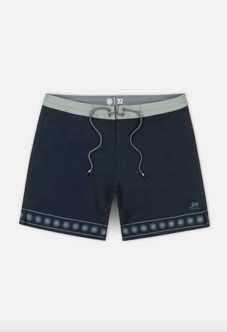 Glendola Embroidered Boardshort - Navy
