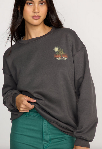 Desert Break Crewneck Sweatshirt - Off Black