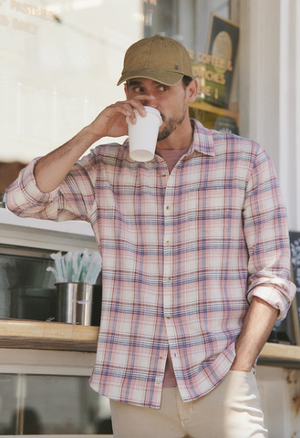 Classic Stretch Selvage Shirt - Warm Multi Plaid