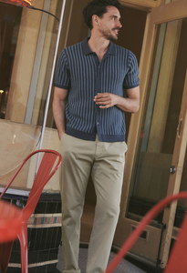 Graham Sweater Button Down - Navy