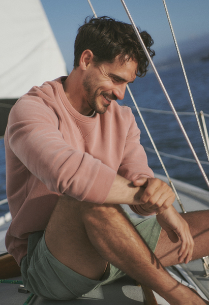 Relaxed Cloud 9 Fleece Crewneck - Ash Rose