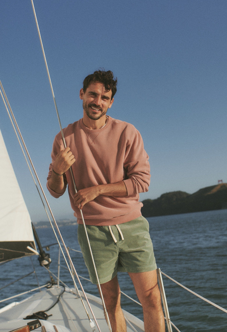 Relaxed Cloud 9 Fleece Crewneck - Ash Rose