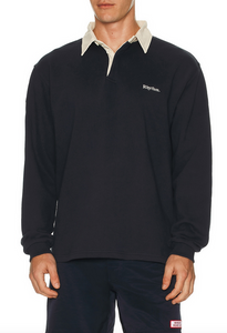 Vintage Rugby Ls Polo - Indigo