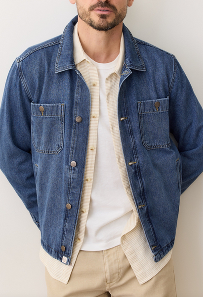 Patrick Denim Overshirt - Dark Wash