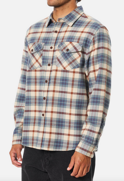Sierra Flannel - Dusty Blue