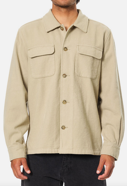 Shiloh Flannel - Vintage Khaki