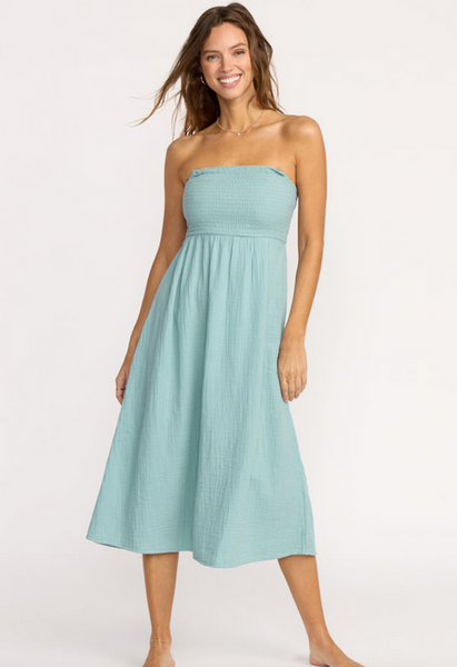 Off The Coast Dress - Blue Fog