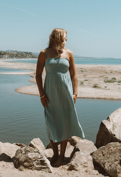 Off The Coast Dress - Blue Fog