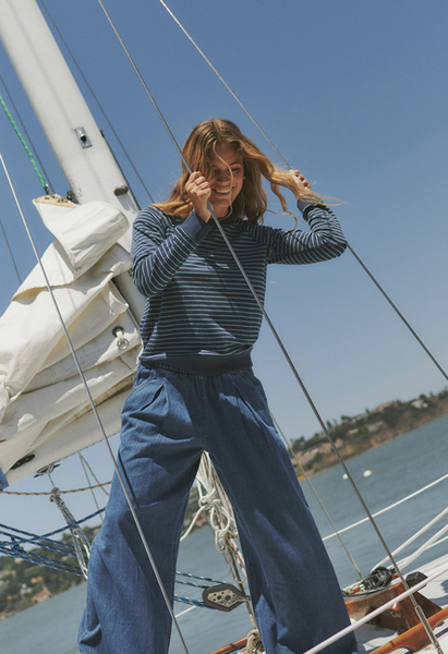 Juno Reversible Raglan - Moonlit Blue