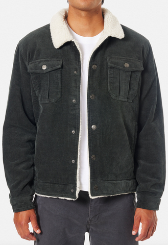 Harris Corduroy Jacket - Black Wash