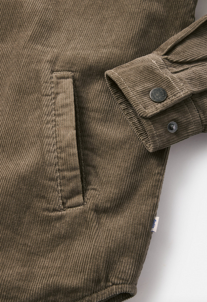 Harold Corduroy Jacket - Gray Rock