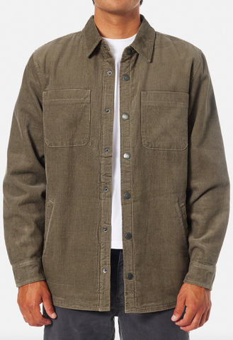 Harold Corduroy Jacket - Gray Rock