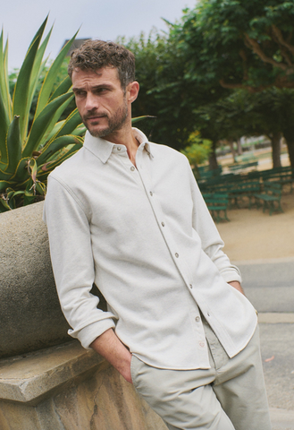 Pacifica Stretch Shirt - Oatmeal Heather