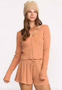 Paxton Long Sleeve Top - Sunburnt