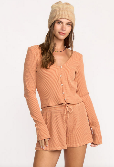 Debbie Vibes Knit Shorts - Sunburnt