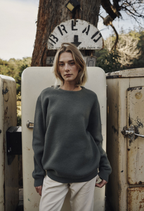 Rivers Sweater - Gray Green