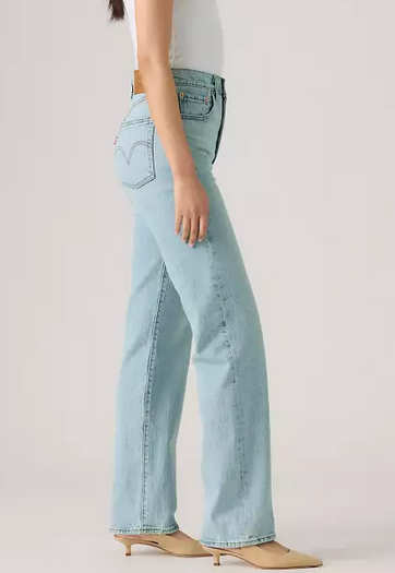Ribcage Straight Full Length - Valley View/Dark Wash