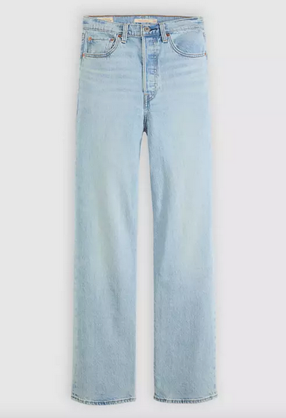 Ribcage Full Length Jeans - Blasted Stone Clean/Light Wash
