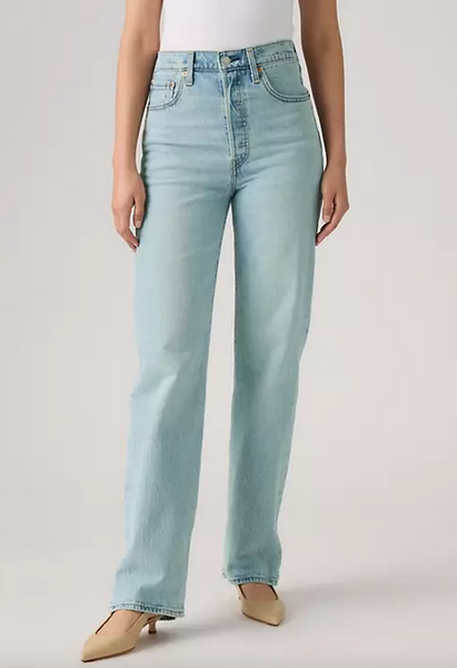 Ribcage Full Length Jeans - Blasted Stone Clean/Light Wash