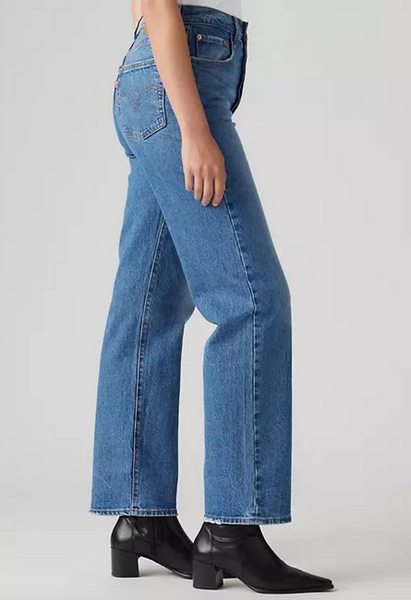 Ribcage Straight Ankle Jeans - Dance Around/Medium Wash