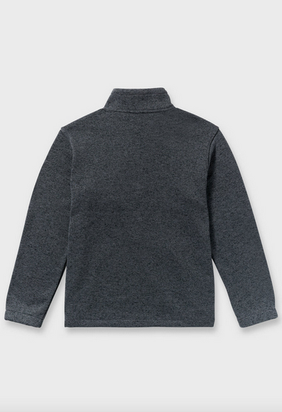 Boundary Mock Neck Zip Sweatshirt - Navy