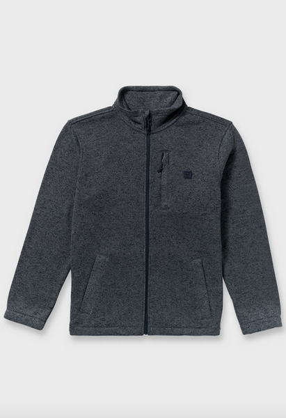 Boundary Mock Neck Zip Sweatshirt - Navy