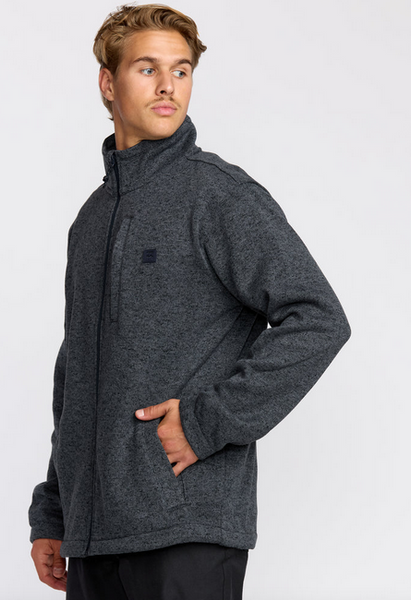 Boundary Mock Neck Zip Sweatshirt - Navy