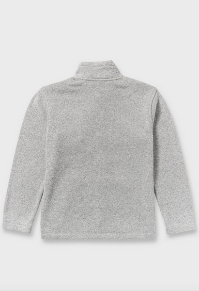 Boundary Mock Neck Zip Sweatshirt - Gray Heather