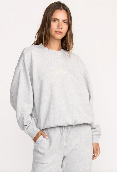 So Sunny Kendal Crewneck Sweatshirt - Heather Gray