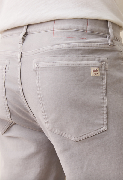 5 Pocket Flex Terry Slim Straight Pant - Light Grey