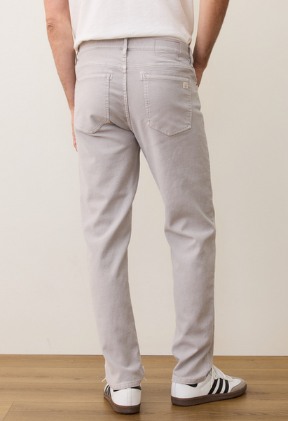 5 Pocket Flex Terry Slim Straight Pant - Light Grey