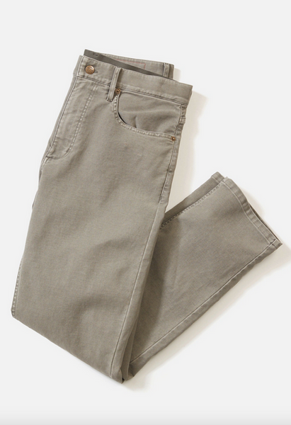 5 Pocket Flex Terry Slim Straight Pant - Olive