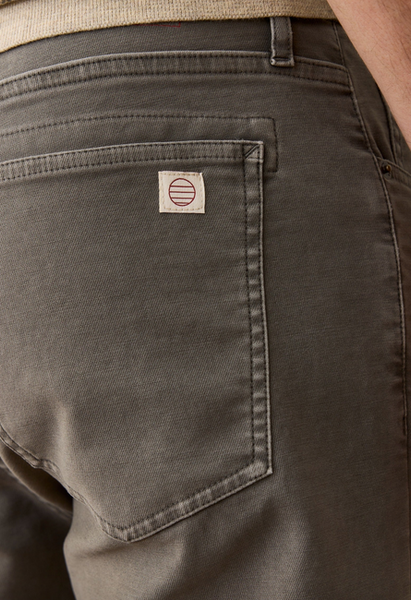 5 Pocket Flex Terry Slim Straight Pant - Olive