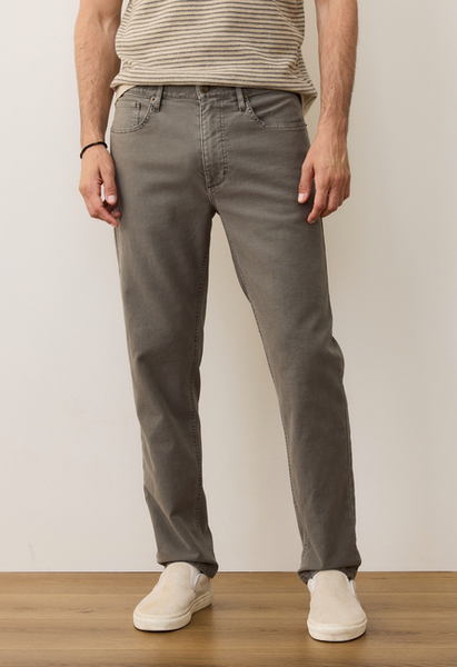 5 Pocket Flex Terry Slim Straight Pant - Olive
