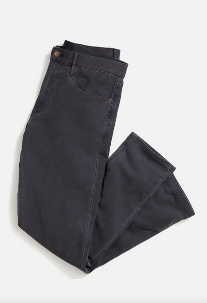 5 Pocket Flex Terry Slim Straight Pant - Faded Navy