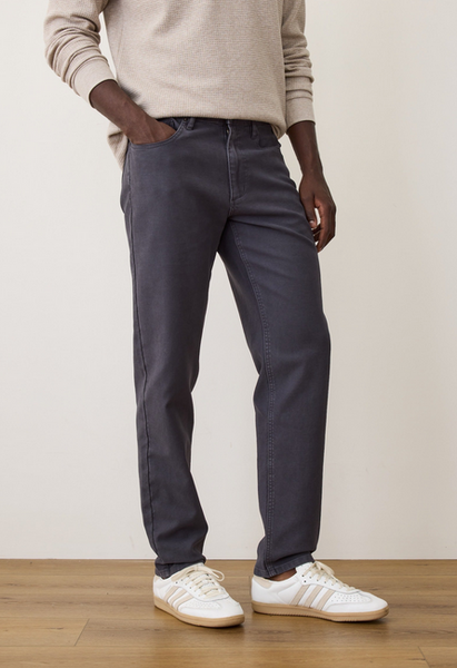 5 Pocket Flex Terry Slim Straight Pant - Faded Navy