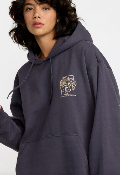 Baggie Boyfriend Hoodie - Gravel