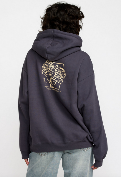 Baggie Boyfriend Hoodie - Gravel